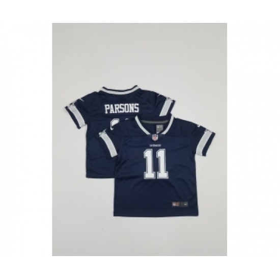Toddlers Dallas Cowboys #11 Micah Parsons Navy Blue 2021 Vapor Untouchable Stitched Nike Limited Jersey - Ujersey