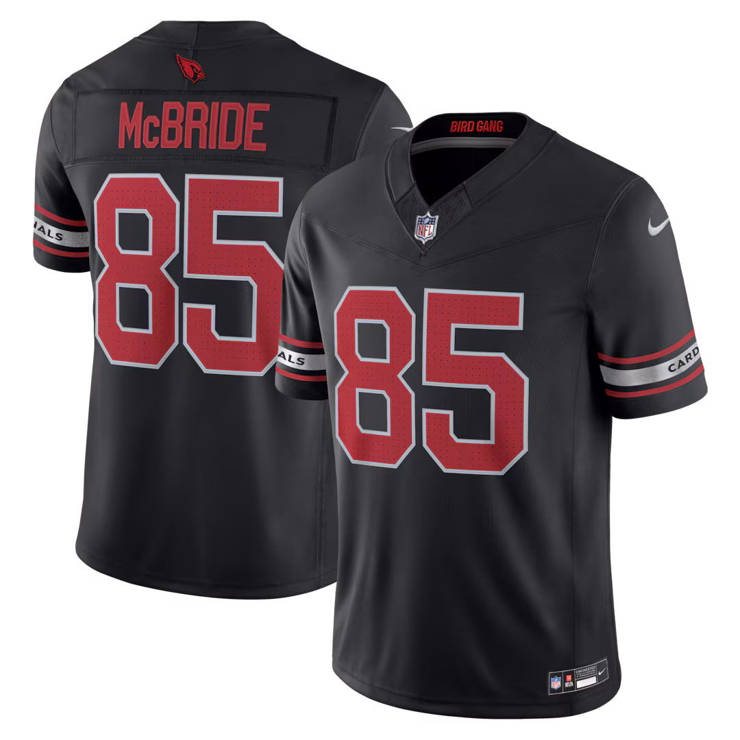 Men's Arizona Cardinals Trey McBride Nike Black Alternate Vapor F.U.S.E. Stitched Limited Jersey