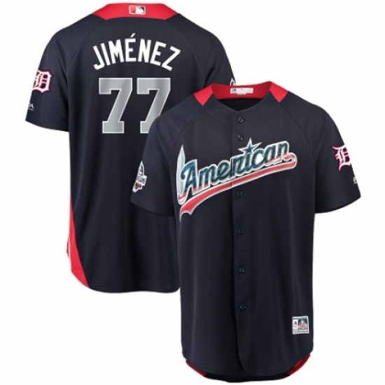 Youth Majestic Detroit Tigers #77 Joe Jimenez Game Navy Blue American League 2018 MLB All-Star MLB Jersey - Ujersey