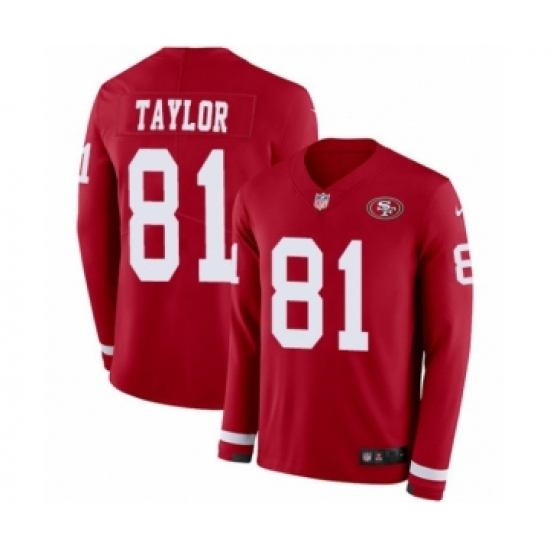 Youth Nike San Francisco 49ers #91 Arik Armstead Limited Red Therma Long Sleeve NFL Jersey - Ujersey