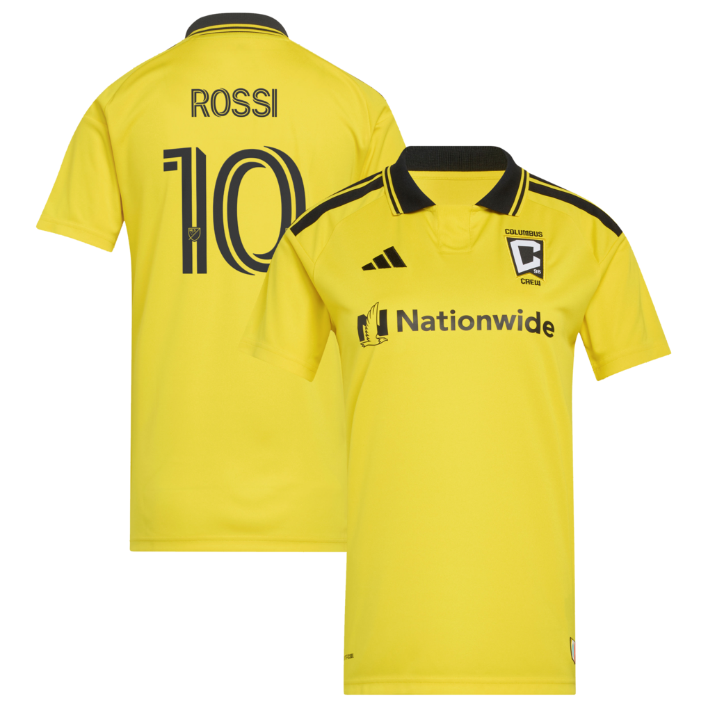 Women's Columbus Crew Diego Rossi adidas Yellow 2026 The Crafted for Excellence Kit Replica Jersey - Ujersey