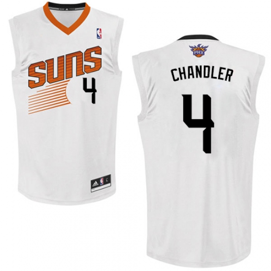 Women's Adidas Phoenix Suns #4 Tyson Chandler Authentic White Home NBA Jersey - Ujersey