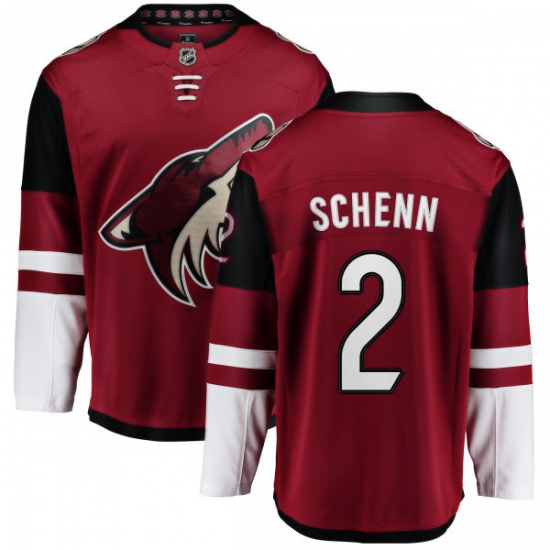 Youth Arizona Coyotes #2 Luke Schenn Fanatics Branded Burgundy Red Home Breakaway NHL Jersey - Ujersey
