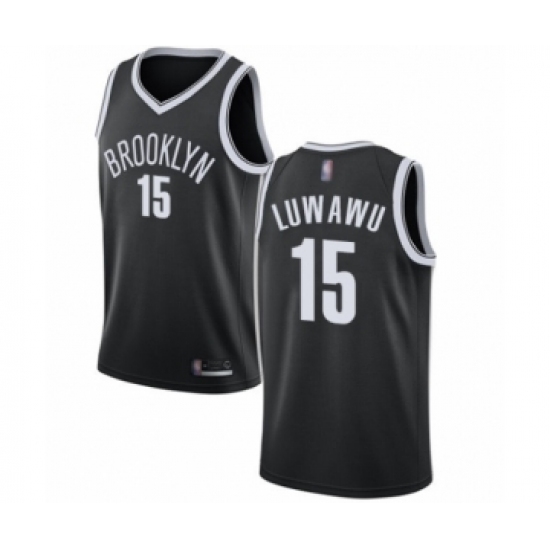 Women's Brooklyn Nets #15 Timothe Luwawu Swingman Black Basketball Jersey - Icon Edition - Ujersey