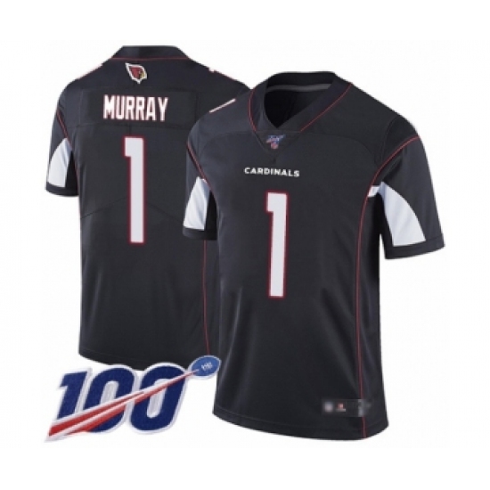 Men's Arizona Cardinals #1 Kyler Murray Black Alternate Vapor Untouchable Limited Player 100th Season Football Jersey - Ujersey