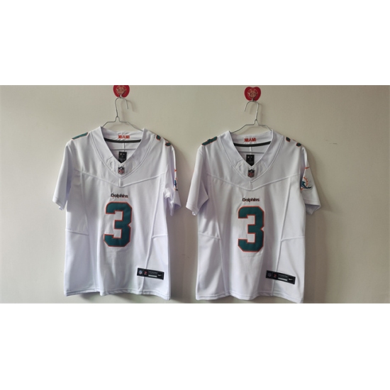 Women's Miami Dolphins #3 Odell Beckham Jr. White F.U.S.E Vapor Untouchable Stitched Jersey(Run Small) - Ujersey