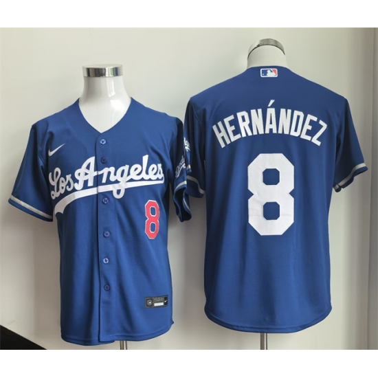Men's Los Angeles Dodgers #8 Enrique Hernández Royal 2026 Gold Collection Stitched Baseball Jersey - Ujersey