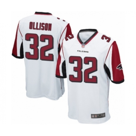 Men's Atlanta Falcons #32 Qadree Ollison Game White Football Jersey - Ujersey