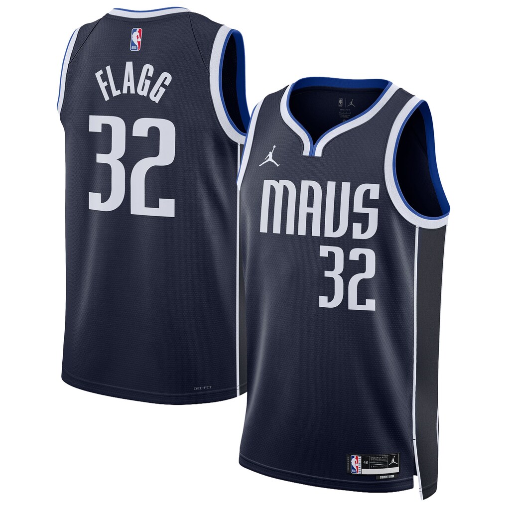 Unisex Dallas Mavericks Cooper Flagg Jordan Brand Navy Swingman Jersey - Statement Edition - SUjersey01