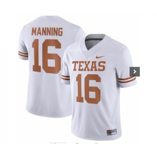 Men's Nike Texas Longhorns #16 Arch Manning White Stitched Jersey - Ujersey
