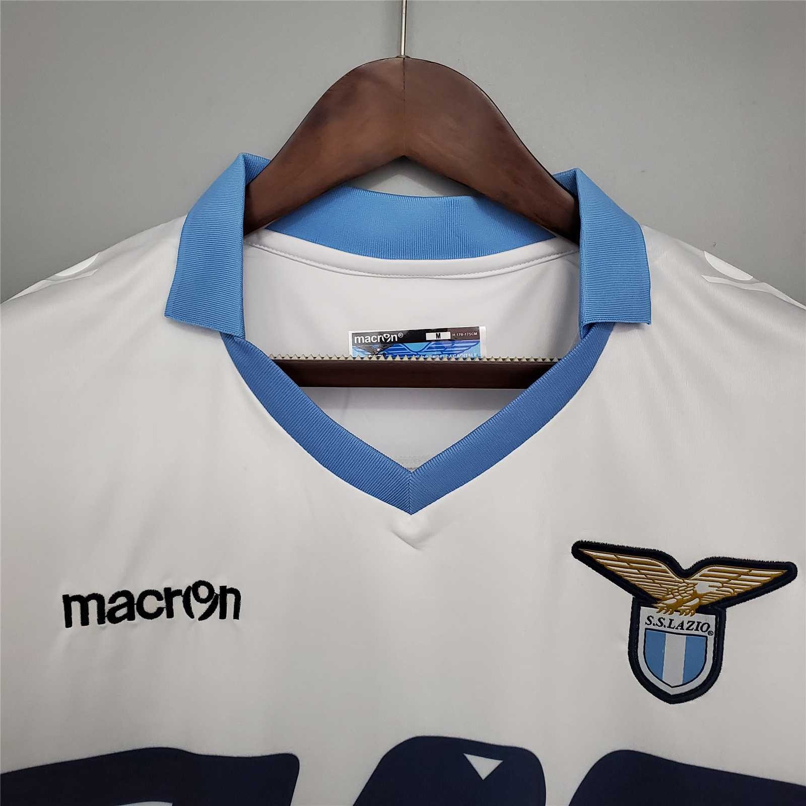 Lazio Retro Soccer Jersey Home Eagle Shirts Macron 115th Anniversary 2015/16 - Ujersey NHL
