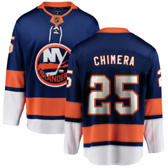 Men's New York Islanders #25 Jason Chimera Fanatics Branded Royal Blue Home Breakaway NHL Jersey - Ujersey