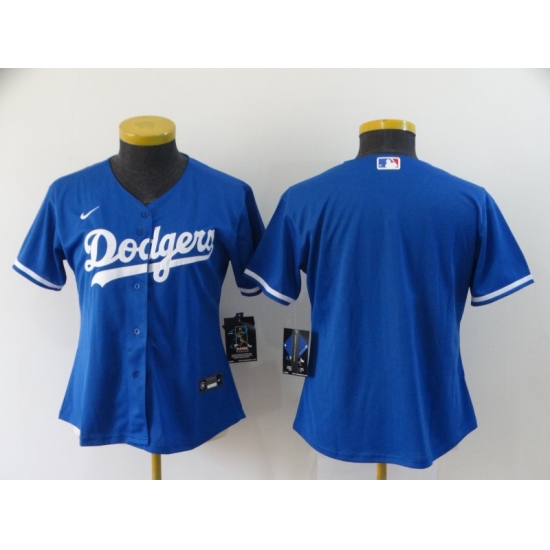 Women's Nike Los Angeles Dodgers Blank Royal Alternate Stitched Baseball Jersey - Ujersey