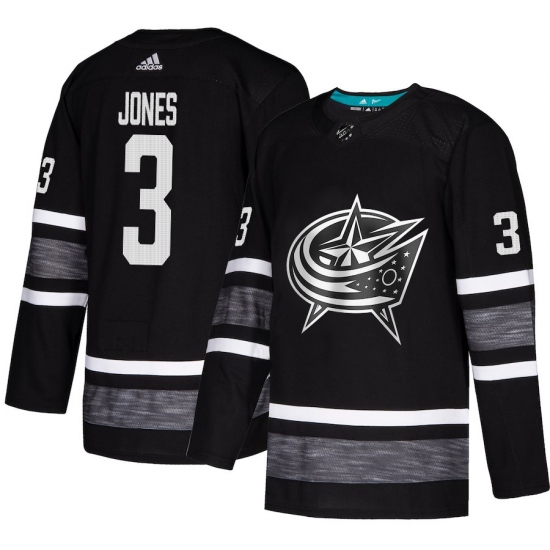 Men's Adidas Columbus Blue Jackets #3 Seth Jones Black 2019 All-Star Game Parley Authentic Stitched NHL Jersey - Ujersey