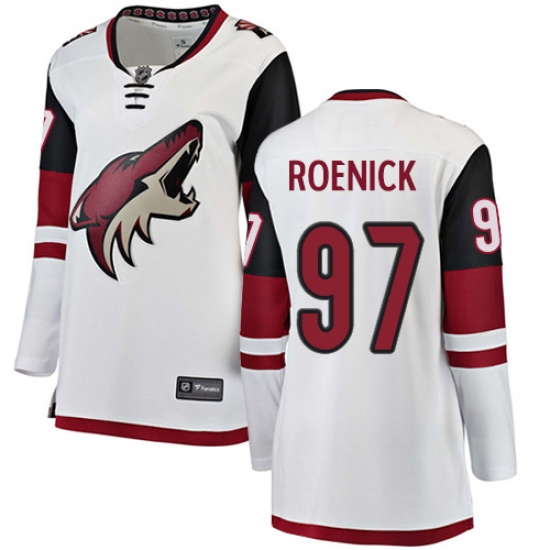 Women's Arizona Coyotes #97 Jeremy Roenick Authentic White Away Fanatics Branded Breakaway NHL Jersey - Ujersey