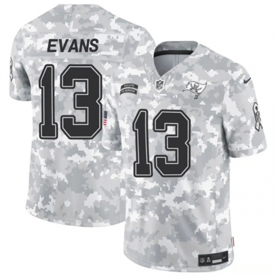 Youth Tampa Bay Buccaneers #13 Mike Evans 2024 F U S E Arctic Camo Salute To Service Limited Stitched Football Jersey - Ujersey