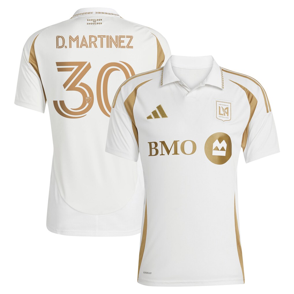 Men's LAFC David Martinez adidas White 2025 Secondary Replica Player Jersey - Ujersey
