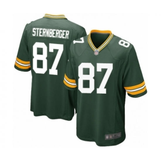 Men's Green Bay Packers #87 Jace Sternberger Game Green Team Color Football Jersey - Ujersey