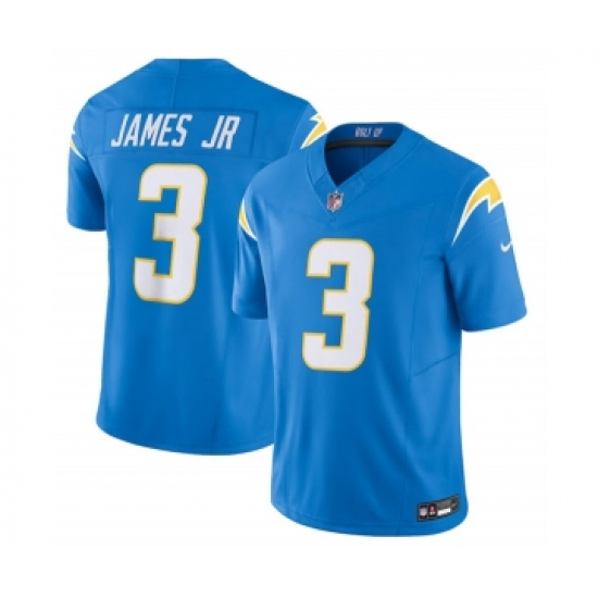 Men's Nike Los Angeles Chargers #3 Derwin James Jr. Blue 2023 F.U.S.E. Vapor Untouchable Limited Stitched Jersey - Ujersey