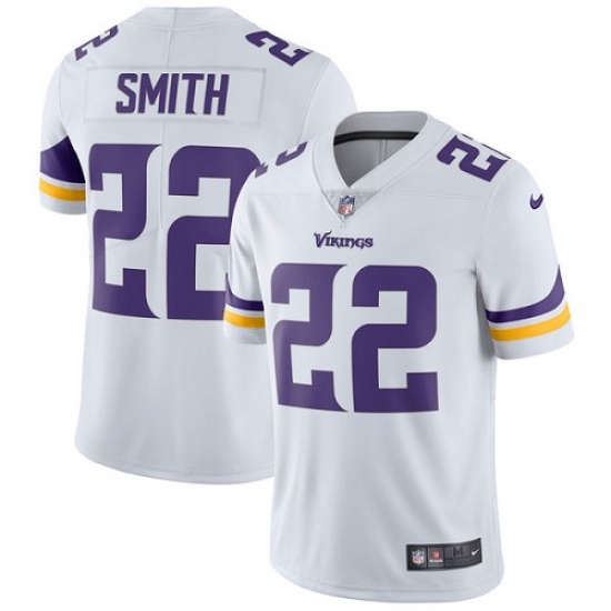 Youth Nike Minnesota Vikings #22 Harrison Smith White Vapor Untouchable Limited Player NFL Jersey - Ujersey