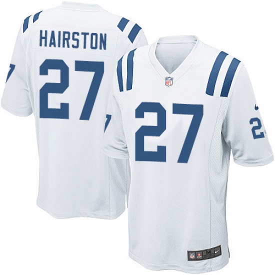 Men's Nike Indianapolis Colts #27 Nate Hairston Game White NFL Jersey - Ujersey