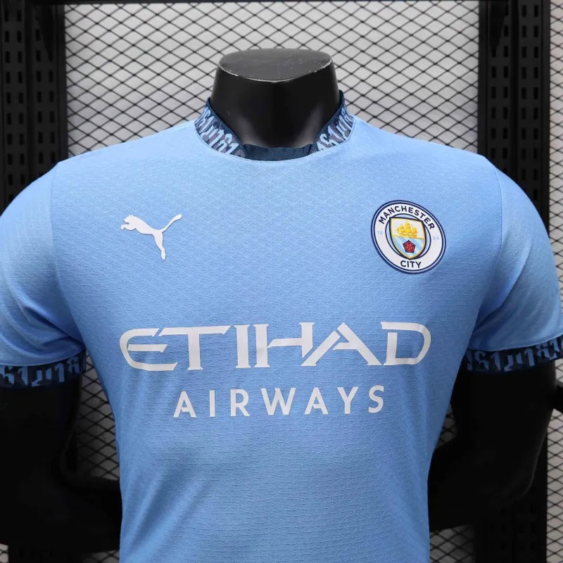 Manchester City Home Football Jersey Shirt 2024/25 - Ujersey NHL