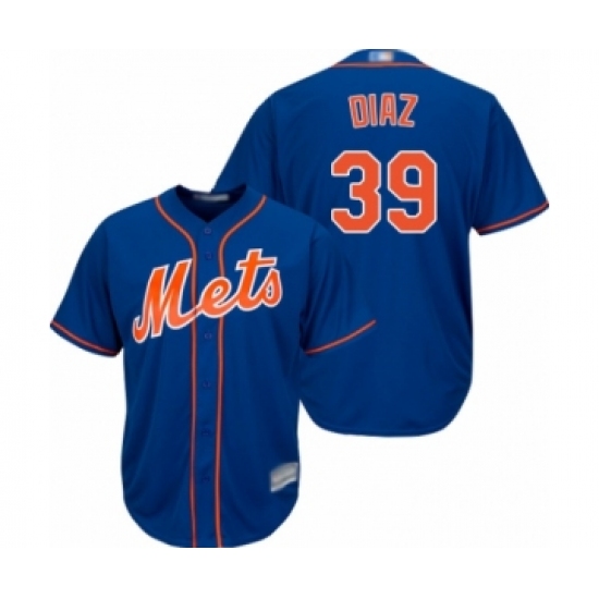 Youth New York Mets #39 Edwin Diaz Authentic Royal Blue Alternate Home Cool Base Baseball Jersey - Ujersey