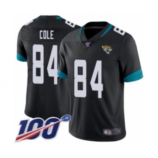 Men's Jacksonville Jaguars #84 Keelan Cole Black Team Color Vapor Untouchable Limited Player 100th Season Football Jersey - Ujersey