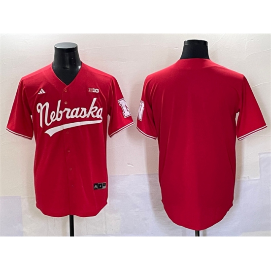Men's Nebraska Huskers Blank Red With Stitched Jersey - Ujersey