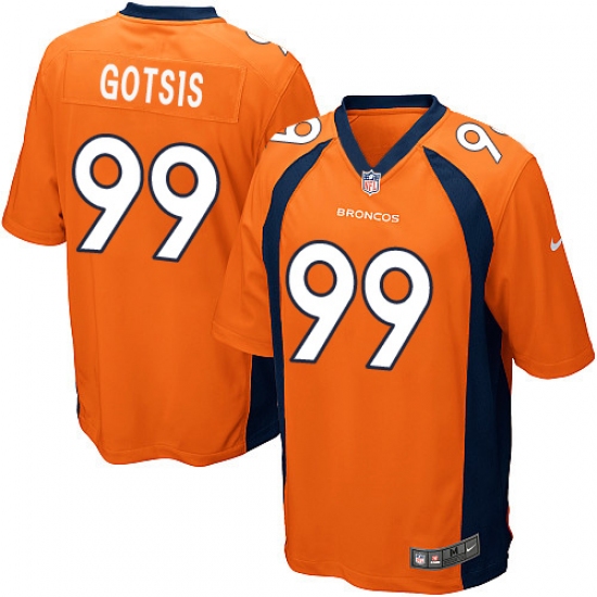 Men's Nike Denver Broncos #99 Adam Gotsis Game Orange Team Color NFL Jersey - Ujersey