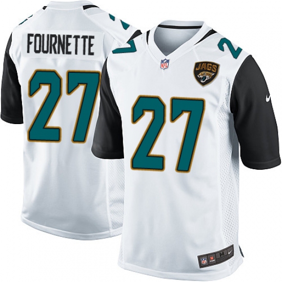Men's Nike Jacksonville Jaguars #27 Leonard Fournette Game White NFL Jersey - Ujersey