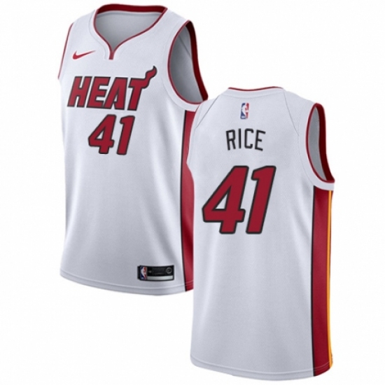 Youth Nike Miami Heat #41 Glen Rice Authentic NBA Jersey - Association Edition - Ujersey