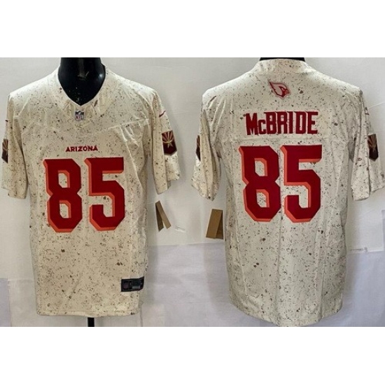 Men's Arizona Cardinals #85 Trey McBride Limited Cream Rivalries FUSE Vapor Jersey - Ujersey