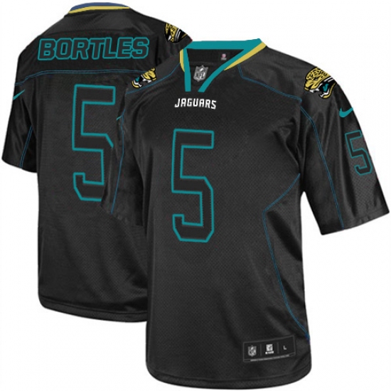 Youth Nike Jacksonville Jaguars #5 Blake Bortles Elite Lights Out Black NFL Jersey