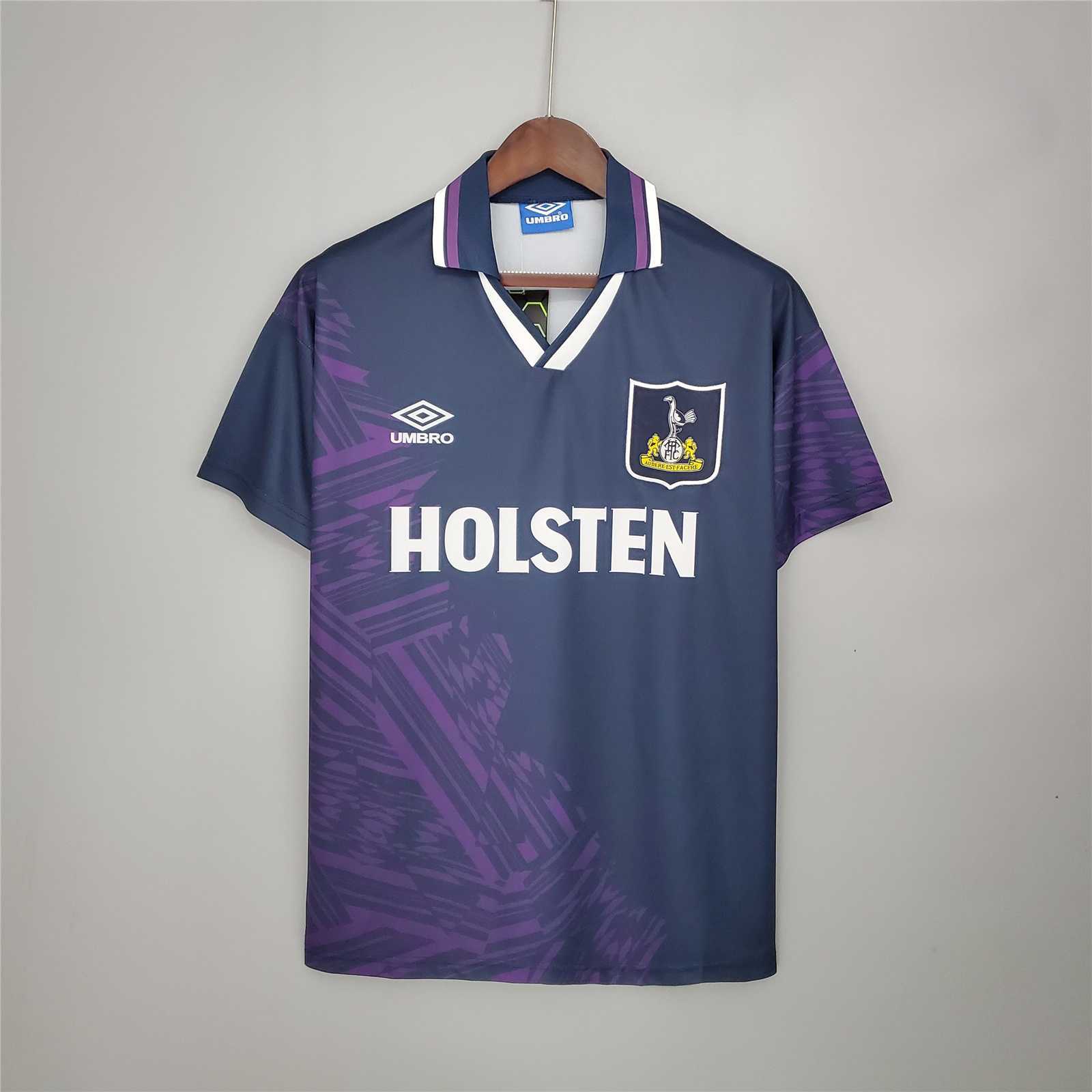 Tottenham Hotspur Retro Football Jersey Away Custom Shirt 1994/95 - Ujersey NHL