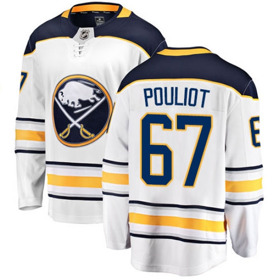 Youth Buffalo Sabres #67 Benoit Pouliot Fanatics Branded White Away Breakaway NHL Jersey - Ujersey