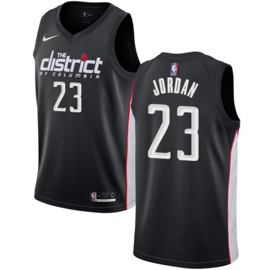 Men's Nike Washington Wizards #23 Michael Jordan Swingman Black NBA Jersey - City Edition - Ujersey