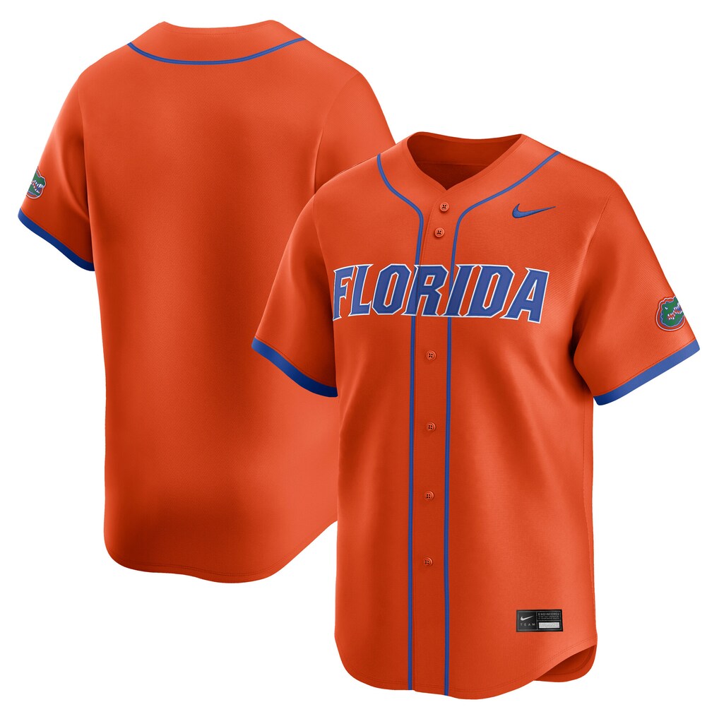 Men's Nike Orange Florida Gators Baseball Limited Jersey - Ujersey