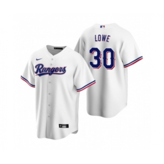 Men's Texas Rangers #30 Nathaniel Lowe White Cool Base Stitched Baseball Jersey - Ujersey