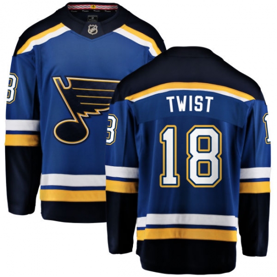 Youth St. Louis Blues #18 Tony Twist Fanatics Branded Royal Blue Home Breakaway NHL Jersey - Ujersey