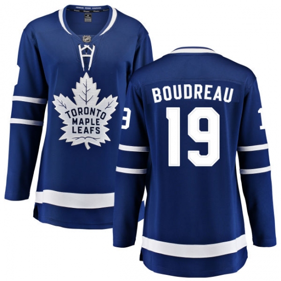 Women's Toronto Maple Leafs #19 Bruce Boudreau Fanatics Branded Royal Blue Home Breakaway NHL Jersey - Ujersey