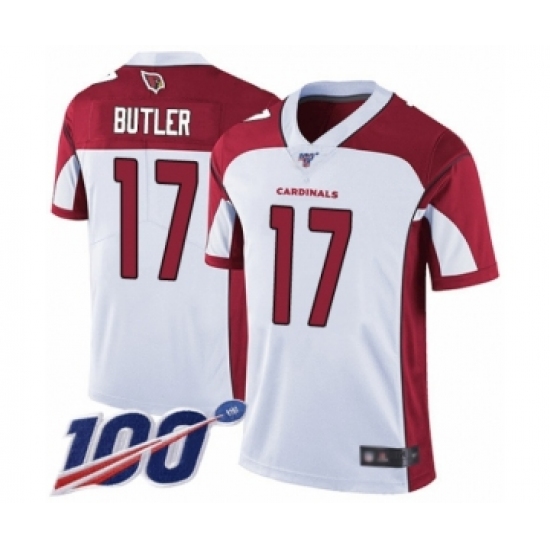 Men's Arizona Cardinals #17 Hakeem Butler White Vapor Untouchable Limited Player 100th Season Football Jersey - Ujersey