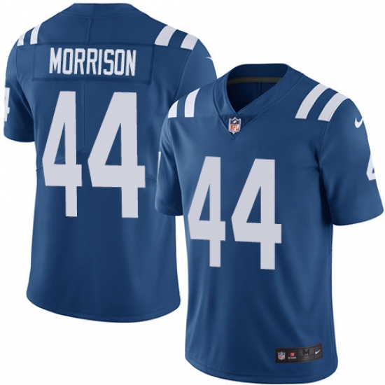 Youth Nike Indianapolis Colts #44 Antonio Morrison Royal Blue Team Color Vapor Untouchable Limited Player NFL Jersey - Ujersey
