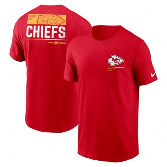 Men's Kansas City Chiefs Red Team Incline T Shirt - Ujersey