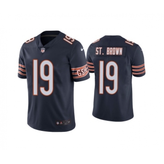 Men's Chicago Bears #19 Equanimeous St. Brown Navy Vapor untouchable Limited Stitched Jersey - Ujersey