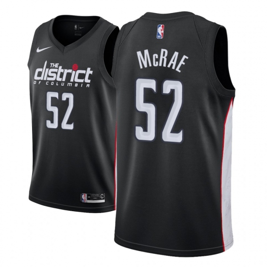 Men NBA 2018-19 Washington Wizards #52 Jordan McRae City Edition Black Jersey - Ujersey