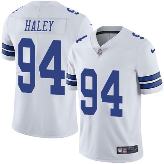 Men's Nike Dallas Cowboys #94 Charles Haley White Vapor Untouchable Limited Player NFL Jersey - Ujersey