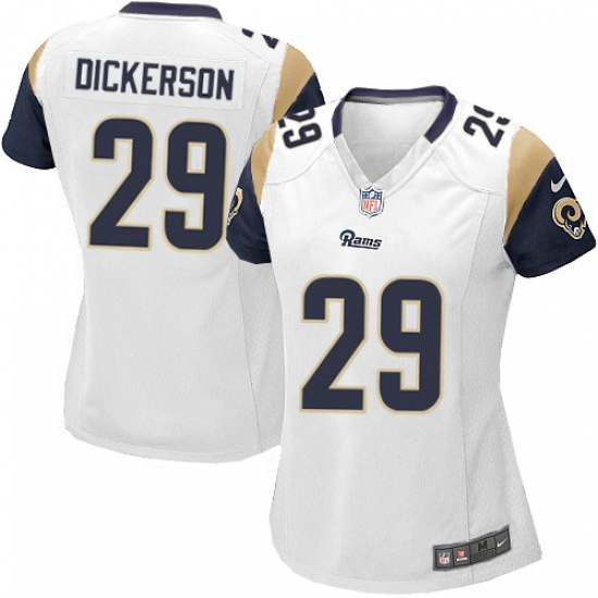 Women's Nike Los Angeles Rams #29 Eric Dickerson Game White NFL Jersey - Ujersey