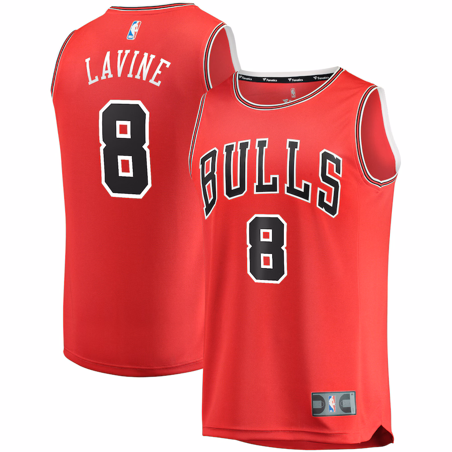Youth Chicago Bulls Zach LaVine Fanatics Red Fast Break Replica Player Jersey - Icon Edition - Ujersey NHL