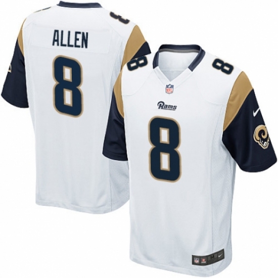 Men's Nike Los Angeles Rams #8 Brandon Allen Game White NFL Jersey - Ujersey